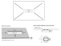 Shower tray, central drain, in resin - ALCALA 110