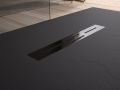 Shower tray, central drain, in resin - ALCALA 110