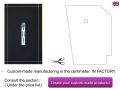 Shower tray, central drain, in resin - ALCALA 110