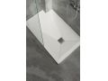Custom-made shower tray with drain positioned close to the wall - BRISTOL