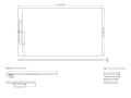 Shower tray, with a designer channel - GLASGOW 180
