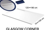 Shower tray, corner drain - GLASGOW CORNER