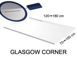 Shower tray, corner drain - GLASGOW CORNER