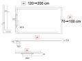 Shower tray, very thin designer channel - LONDON 140