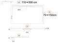 Shower tray, side channel, length - LONDON SIDE 170