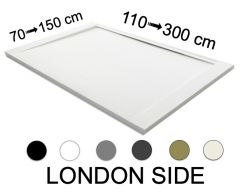 Shower tray, side channel, length - LONDON SIDE 210