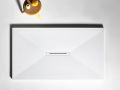 Shower tray 140 cm extra flat resin central drain - CARDIFF