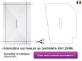 Design shower base with central drain - CARDIFF 170