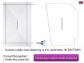 Design shower base with central drain - CARDIFF 200