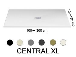 Shower tray, with central drain - CENTRAL XL 110
