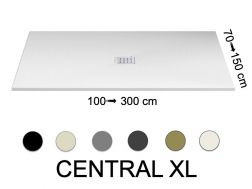 Shower tray, with central drain - CENTRAL XL 280