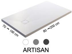 Extra-flat resin shower tray that can be cut to size - ARTISAN