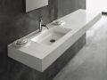 Washbasin top, 100 x 46 cm, suspended or free-standing - LEEDS 50