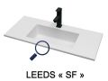 Washbasin counter, 100 x 40 cm, suspended or freestanding - LEEDS 40