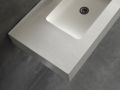 Washbasin counter, basin 85 cm, 100 x 46 cm, suspended or free-standing - LEEDS XL 85