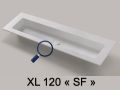 Double washbasin, washbasin 120 cm, suspended or built-in - LEEDS XXL 120