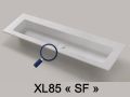 Washbasin counter, basin 85 cm, 130 x 46 cm, suspended or free-standing - LEEDS XL 85