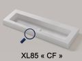 Washbasin counter, basin 85 cm, 130 x 46 cm, suspended or free-standing - LEEDS XL 85