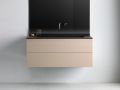 Washbasin counter, basin 85 cm, 170 x 46 cm, suspended or free-standing - LEEDS XL 85