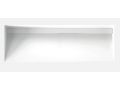 Gutter sink, double basin L. 85 cm, 200 x 46 cm, resin - LONDON XL 85