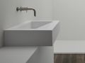 Gutter sink, double basin L. 85 cm, 200 x 46 cm, resin - LONDON XL 85