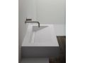 Gutter sink, double basin L. 85 cm, 200 x 46 cm, resin - LONDON XL 85
