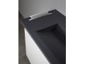 Gutter sink, double basin L. 120 cm, 180 x 46 cm, resin - LONDON XL 120