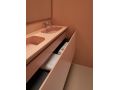 Design washbasin counter, 100 x 46 cm, suspended or free-standing - GLASGOW 40