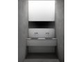 Design washbasin counter, 100 x 46 cm, suspended or free-standing - GLASGOW 40