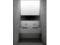 Design washbasin counter, 70 x 46 cm, suspended or free-standing - GLASGOW 40