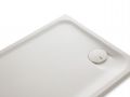 Shower tray, right angle waste, Solid Surface resin - FOGO