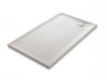 Shower tray, right angle waste, Solid Surface resin - FOGO