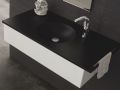Vanity top, double round basin, 100 x 40 cm, suspended or freestanding - LEEDS DOUBLE  30