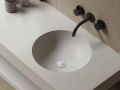 Vanity top, double round basin, 100 x 40 cm, suspended or freestanding - LEEDS DOUBLE  30