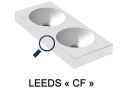 Vanity top, double round basin, 100 x 40 cm, suspended or freestanding - LEEDS DOUBLE  30
