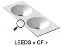 Vanity top, double round basin, 100 x 40 cm, suspended or freestanding - LEEDS DOUBLE  30