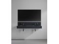 Washbasin top, oval basin, 120 x 46 cm, suspended or free-standing - LEEDS DOUBLE OVAL