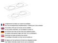 Washbasin top, oval basin, 120 x 46 cm, suspended or free-standing - LEEDS DOUBLE OVAL
