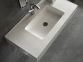 Double vanity top, 100 x 40 cm, shallow depth - LEEDS DOUBLE 40