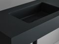 Double vanity top, 100 x 40 cm, shallow depth - LEEDS DOUBLE 40
