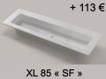 Washbasin top, 60 x 46 cm, suspended or free-standing - ARCHITEC