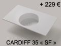 Washbasin top, 60 x 46 cm, suspended or free-standing - ARCHITEC