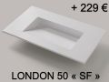 Washbasin top, 60 x 46 cm, suspended or free-standing - ARCHITEC