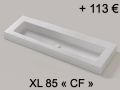 Washbasin top, 60 x 46 cm, suspended or free-standing - ARCHITEC