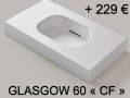 Washbasin top, 60 x 46 cm, suspended or free-standing - ARCHITEC