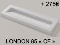 Washbasin top, 60 x 46 cm, suspended or free-standing - ARCHITEC
