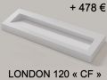 Washbasin top, 60 x 46 cm, suspended or free-standing - ARCHITEC