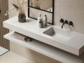 Washbasin top, 60 x 46 cm, suspended or free-standing - ARCHITEC