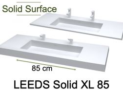 Washbasin top, Solid-Surface resin - LEEDS SOLID 85