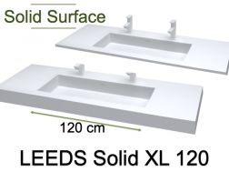 Washbasin top, Solid-Surface resin - LEEDS SOLID 120